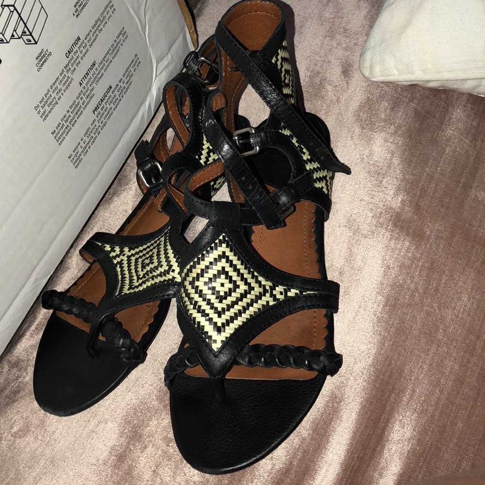Lace-up strappy tribal sandals from Lucky Brand